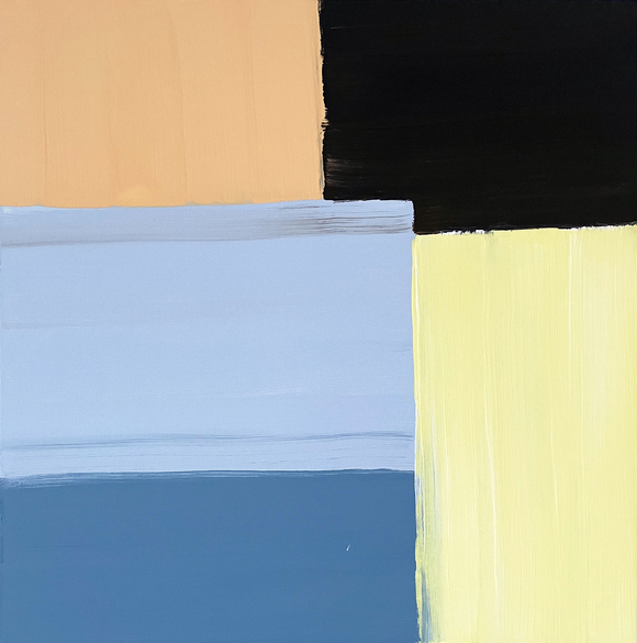 Siteplan Sadiqs House,, 2022, pigment/acrylics/canvas 19,6 x 19,6 in | 50 x 50 cm